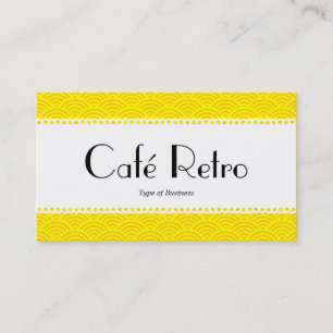Café Retro (gescand) - Vissegelpatroon Visitekaartje