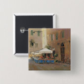 Café Roma Vierkante Button 5,1 Cm (Voorkant /achterkant)