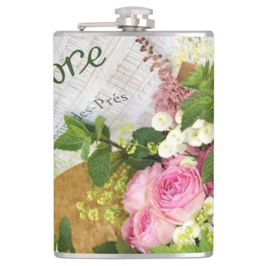 Cafe Roos fles Parijs Heupfles (Voorkant)
