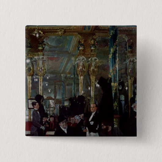 Cafe Royal, Londen, 1912 Vierkante Button 5,1 Cm (Voorkant)