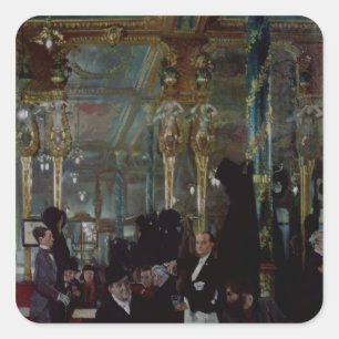 Cafe Royal, Londen, 1912 Vierkante Sticker