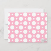 Cafe roze Gesorteerde poolpunten sparen de Datum Save The Date (Achterkant)