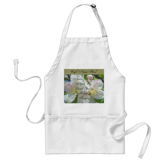 Cafe schorten Apple Blossom Apple Pie Sweet Spring (Voorkant)