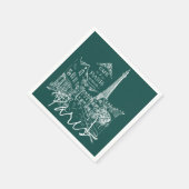 Cafe servetten uit Parijs (Hoek)