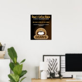 Cafe Shop Coffee Cup Aangepaste marketingPosters Poster (Thuiskantoor)