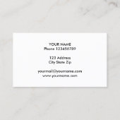 Café shop koffiebedrijf visitekaartje template (Achterkant)