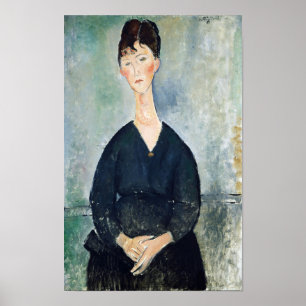 Cafe Singer vrouwenportret door Amedeo Modigliani Poster