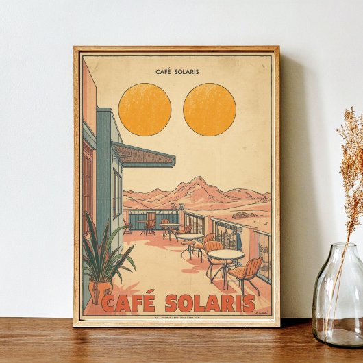Café Solaris - Sci-fi Vintage  Poster