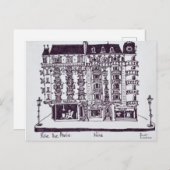 Cafe & Stores in Rue de Paris | Old Nice, Frankrij Briefkaart (Voorkant / Achterkant)