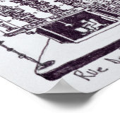 Cafe & Stores in Rue de Paris | Old Nice, Frankrij Poster (Hoek)