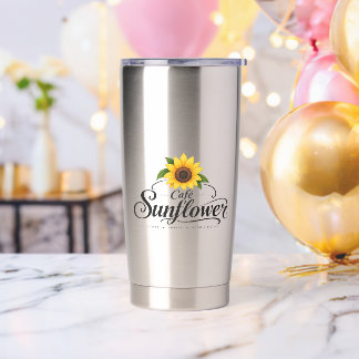 Cafe Sunflower Officieel Geïsoleerde Drinkbeker