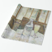 Cafe Table met Absinthe door Vincent Van Gogh Cadeaupapier (Uitgerold)