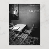 café-tafel in Parijs en stoelen Briefkaart (Voorkant)