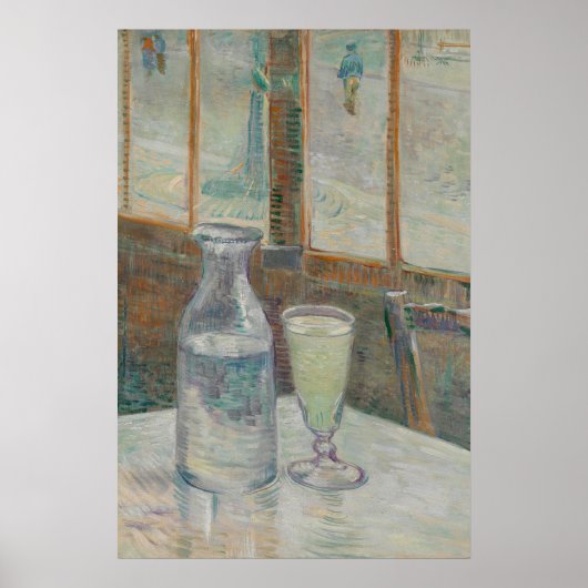 Café Tafel met Absinthe Poster (Voorkant)