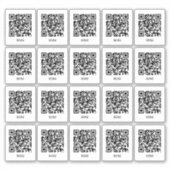 Cafe Tafel QR Code Sticker | Digitaal Menu Scannen (Voorkant)