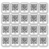 Cafe Tafel QR Code Sticker | Digitaal Menu Scannen (Voorkant)