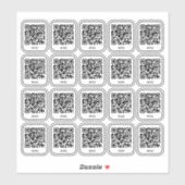 Cafe Tafel QR Code Sticker | Digitaal Menu Scannen (Vel)