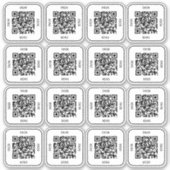 Cafe Tafel QR Code Sticker | Digitaal Menu Scannen (Voorkant)