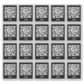 Cafe Tafel QR Code Sticker | Digitaal Menu Scannen (Voorkant)