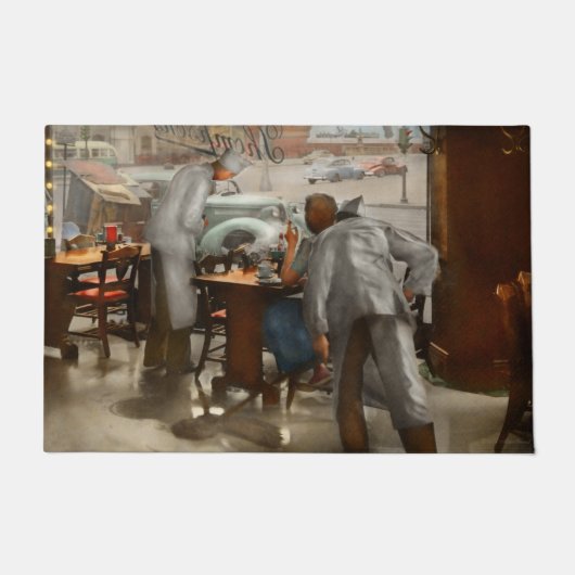 Cafe - Tafel voor één 1941 Deurmat (Voorkant)