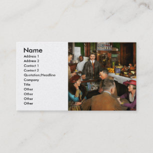 Cafe - Temptages 1915 Visitekaartje