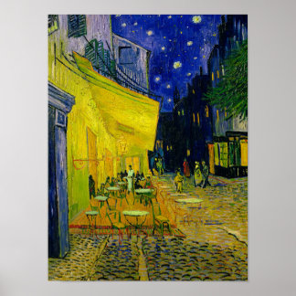 Cafe Terrace Arles, Place du Forum, 1888 Poster