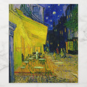 Cafe Terrace Arles, Place du Forum, 1888 Wijn Etiket (Enkel label)