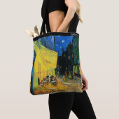Café Terrace at Night by Van Gogh – Custom Text Tote Bag (Dichtbij)