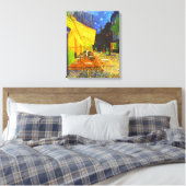 Cafe Terrace bij nacht Canvas Afdruk (Insitu (Slaapkamer))