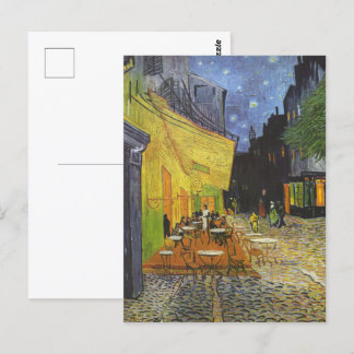 Cafe Terrace bij nacht door Van Gogh Briefkaart