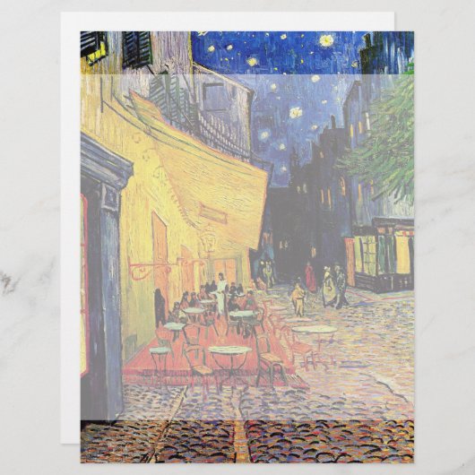 Cafe Terrace bij nacht door Vincent van Gogh (Voorkant / Achterkant)