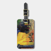 Cafe Terrace bij nacht door Vincent van Gogh Bagagelabel (Voorkant verticaal)
