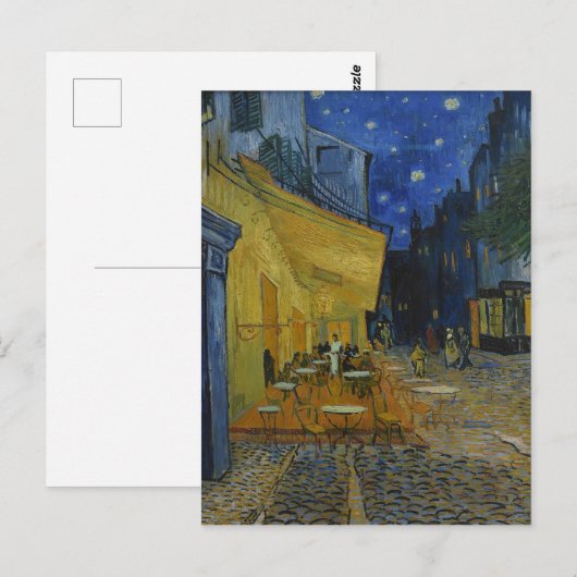 Cafe Terrace bij nacht door Vincent van Gogh Briefkaart (Voorkant / Achterkant)
