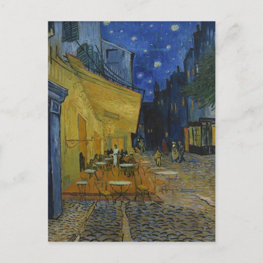 Cafe Terrace bij nacht door Vincent van Gogh Briefkaart (Voorkant)