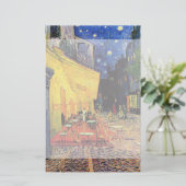 Cafe Terrace bij nacht door Vincent van Gogh Briefpapier (Staand voorkant)