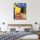 Cafe Terrace bij nacht door Vincent van Gogh Canvas Afdruk (Insitu (Slaapkamer))