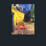Cafe Terrace bij nacht door Vincent van Gogh Canvas Afdruk<br><div class="desc">Cafe Terrace op de Place du Forum door Vincent van Gogh is een kunstschilderij van de impressionistische architectuur van het cityscape schilderij. Een uitzicht buiten van een restaurant met tafels, stoelen, serveerders en mensen die eten. Een mooie nacht met sterren aan de hemel in Arles, Frankrijk. Over de kunstenaar: Vincent...</div>