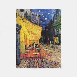 Cafe Terrace bij nacht door Vincent van Gogh Fleece Deken