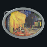 Cafe Terrace bij nacht door Vincent van Gogh Gesp<br><div class="desc">Cafe Terrace op de Place du Forum door Vincent van Gogh is een kunstschilderij van de impressionistische architectuur van het cityscape schilderij. Een uitzicht buiten van een restaurant met tafels, stoelen, serveerders en mensen die eten. Een mooie nacht met sterren aan de hemel in Arles, Frankrijk. Over de kunstenaar: Vincent...</div>