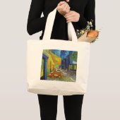 Cafe Terrace bij nacht door Vincent Van Gogh Grote Tote Bag (Voorkant (product))