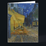 Cafe Terrace bij nacht door Vincent van Gogh Kaart<br><div class="desc">Cafe Terrace bij nacht. In 1888 getekend door Vincent van Gogh. Dit afbeelding is openbaar.</div>