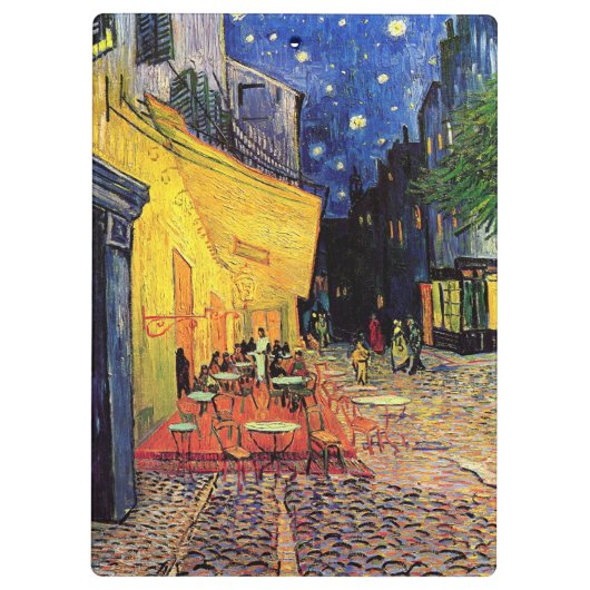 Cafe Terrace bij nacht door Vincent van Gogh Klembord (Achterkant)