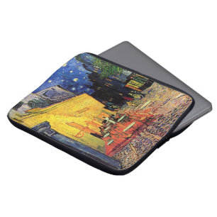Cafe Terrace bij nacht door Vincent van Gogh Laptop Sleeve