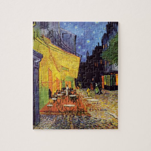Cafe Terrace bij nacht door Vincent Van Gogh Legpuzzel (Verticaal)