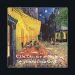 Cafe Terrace bij nacht door Vincent van Gogh Magneet<br><div class="desc">Cafe Terrace op de Place du Forum door Vincent van Gogh is een kunstschilderij van de impressionistische architectuur van het cityscape schilderij. Een uitzicht buiten van een restaurant met tafels, stoelen, serveerders en mensen die eten. Een mooie nacht met sterren aan de hemel in Arles, Frankrijk. Over de kunstenaar: Vincent...</div>