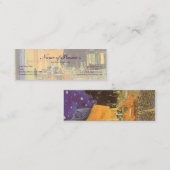 Cafe Terrace bij nacht door Vincent van Gogh Mini Visitekaartje (Voorkant / Achterkant)