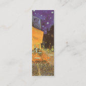 Cafe Terrace bij nacht door Vincent van Gogh Mini Visitekaartje (Achterkant)