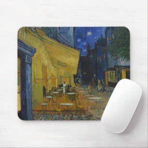 Cafe Terrace bij nacht door Vincent van Gogh Muismat