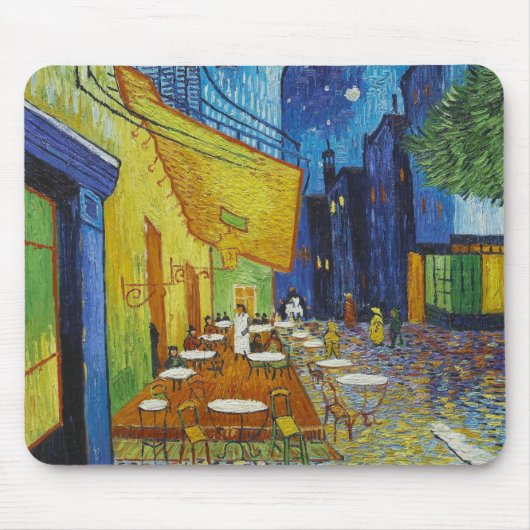 Cafe Terrace bij nacht door Vincent Van Gogh Muismat (Voorkant)