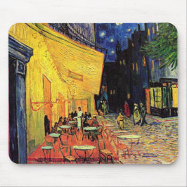 Cafe Terrace bij nacht door Vincent van Gogh Muismat
